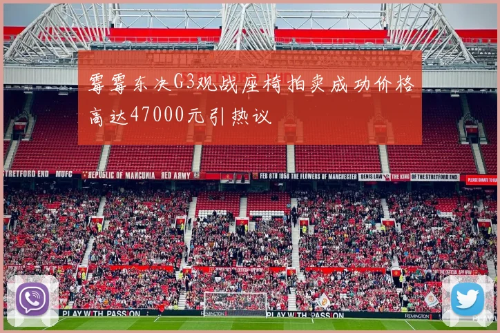 霉霉东决G3观战座椅拍卖成功价格高达47000元引热议