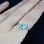 انگشتر زنانه سنگ فیروزه طرح چشم انگشتر زنانه سنگ فیروزه طرح چشم