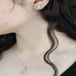 گردنبند و گوشواره نقره خارجی 925 گردنبند و گوشواره نقره خارجی 925