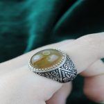 انگشتر مردانه سنگ بابا قوری رکاب قلم زنی انگشتر مردانه سنگ بابا قوری رکاب قلم زنی