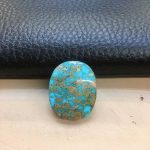 سنگ فیروزه آبی درجه یک شجر عنکبوتی رگه طلائی سنگ فیروزه آبی درجه یک شجر عنکبوتی رگه طلائی