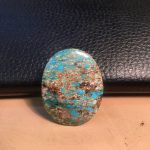سنگ فیروزه سبز و آبی رگه عنکبوتی شجر طلائی سنگ فیروزه سبز و آبی رگه عنکبوتی شجر طلائی