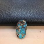 سنگ فیروزه آبی شجر عنکبوتی رگه طلائی سنگ فیروزه آبی شجر عنکبوتی رگه طلائی