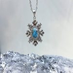 پلاک فیروزه آبی شجری عنکبوتی نقره عیار 925 پلاک فیروزه آبی شجری عنکبوتی نقره عیار 925