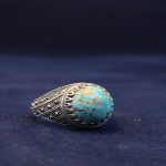 انگشتر مردانه سنگ فیروزه نقره سیاه قلم نگین دار انگشتر مردانه سنگ فیروزه نقره سیاه قلم نگین دار